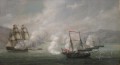 Batalla de Alvoen de Johan Christian Claussen Batalla naval